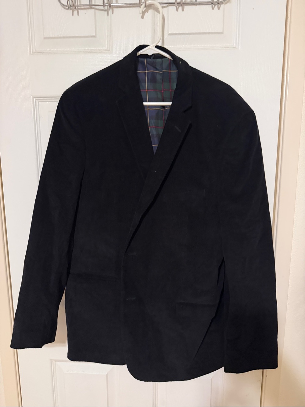 U.S. Polo Assn. Black Corduroy Sport Coat Blazer Men’s 46R Regular 2-Button